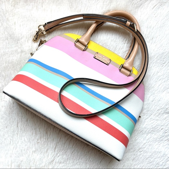 kate spade Handbags - Kate Spade Multicolor Striped Satchel